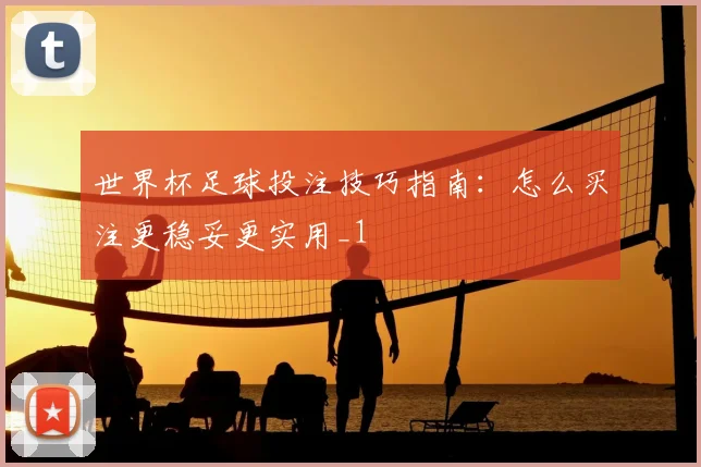世界杯足球投注技巧指南:怎么买注更稳妥更实用_1